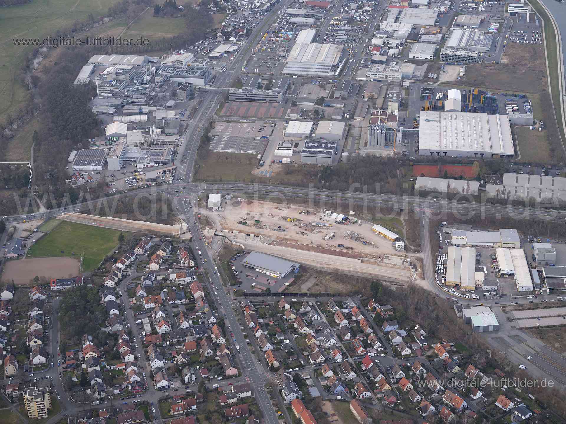 Titel: U-Bahn Gebersdorf, Bildnummer: f530420, Ort / Stadt: Nürnberg, (Land)Kreis: kreisfreie Stadt Nürnberg, Regierungsbezirk: Mittelfranken, Bundesland: Bayern, Aufnahmedatum: 09.03.2024, Schlagwörter: Deutschland, 90449, 90763, Buckweg, Diebacher Straße, Fürth, Gebersdorfer Straße, Nürnberg, Pahreser Straße, Schwabacher Straße, Weinzierleiner Straße, Wilhermsdorfer Straße, Zirndorfer Straße, U-Bahnlinie Bauabschnitt 1, Gebersdorf, Baustelle, Großbaustelle, Stadtgrenze, Fürth, Monat: März, Jah