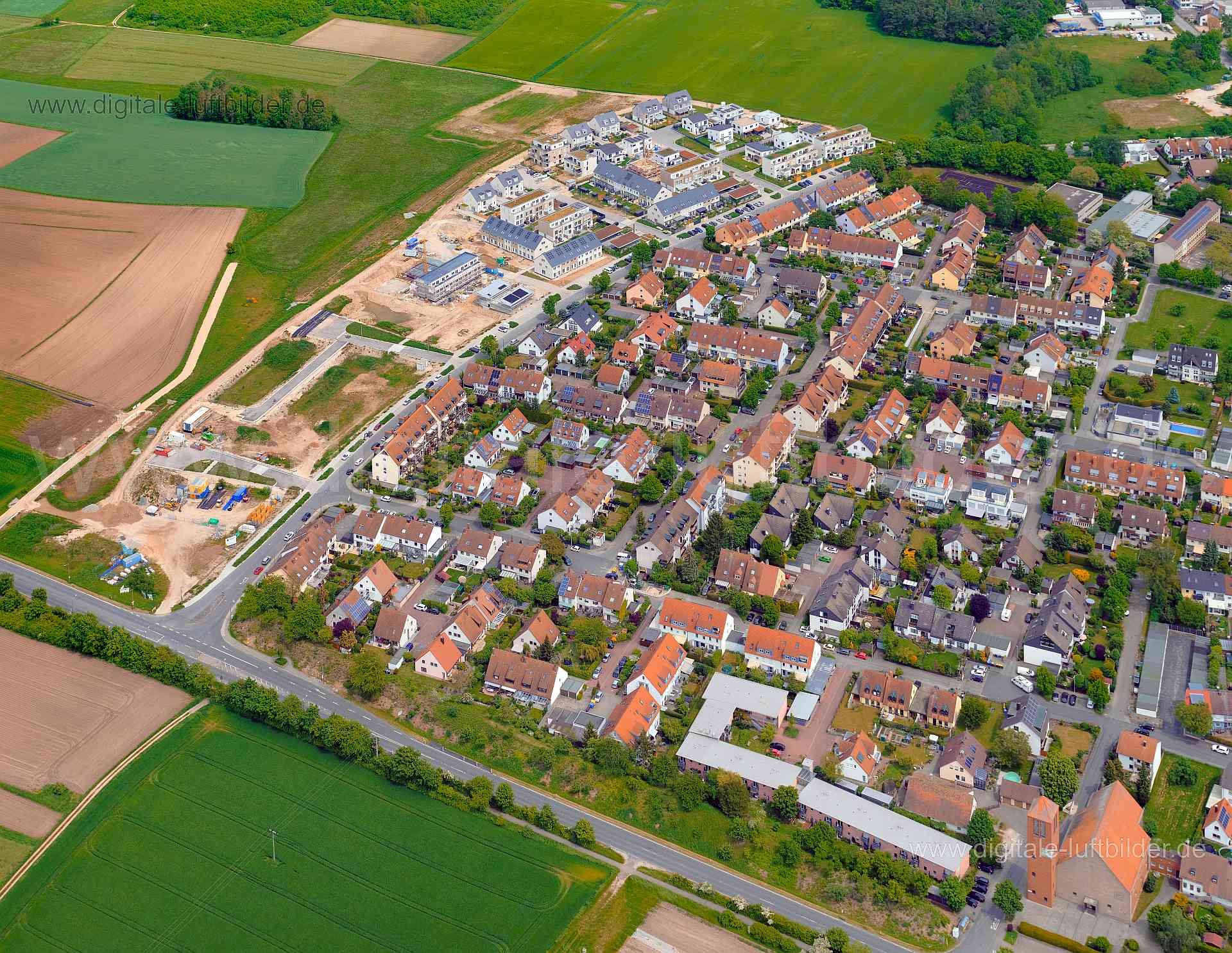 Luftbild - RieterBogen Kornburg, Ort: Nürnberg, Tags: RieterBogen, Kornburg, wbg, Neubau, Wohngebiet, , Am Bruckweg, Gottl...