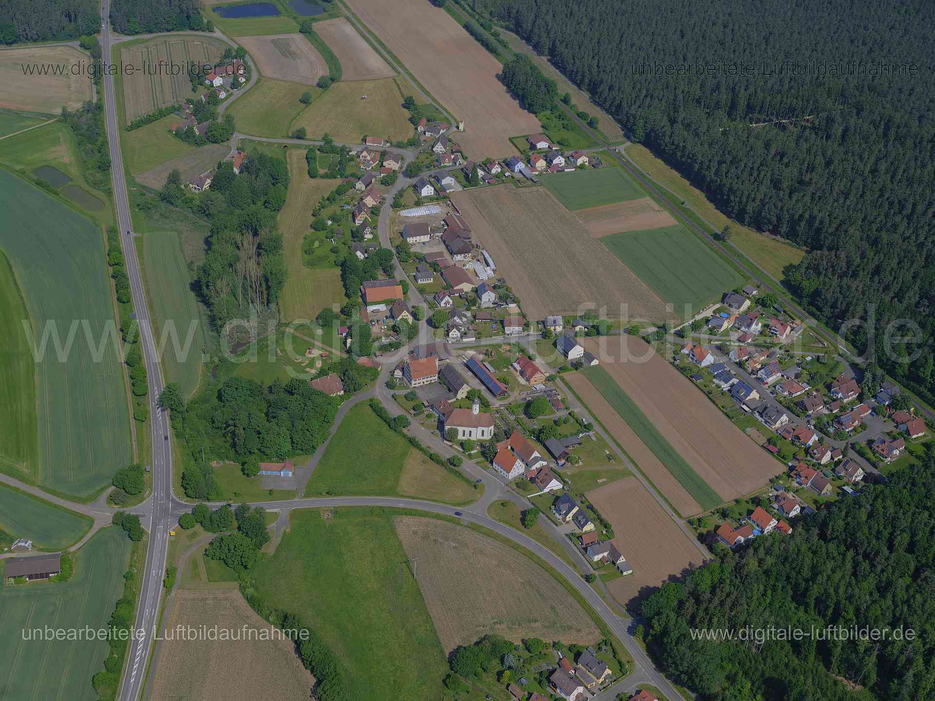 Luftbild - Sankt Veit, Ort: Pleinfeld, Tags: Sankt Veit, St. Veit, Dorf, ...